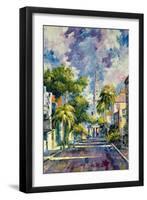 Summer Day In A Southern City-balaikin2009-Framed Art Print