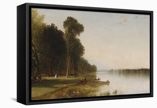 Summer Day on Conesus Lake, 1870-John Frederick Kensett-Framed Stretched Canvas