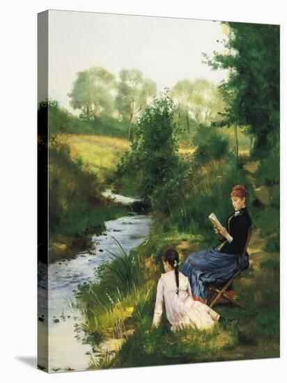 Summer Day-Charles Baugniet-Stretched Canvas