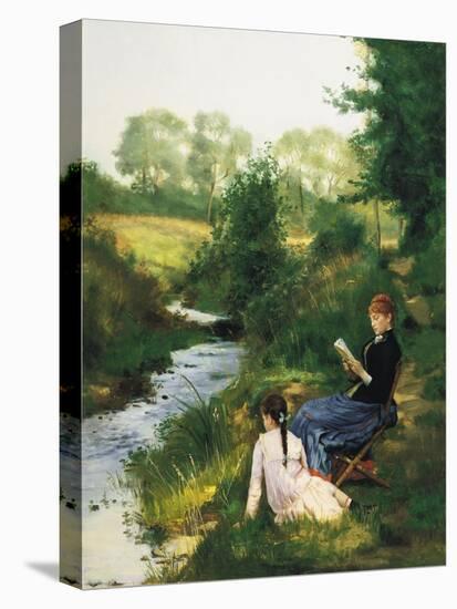 Summer Day-Charles Baugniet-Stretched Canvas