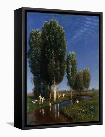 Summer Day-Arnold Bocklin-Framed Stretched Canvas