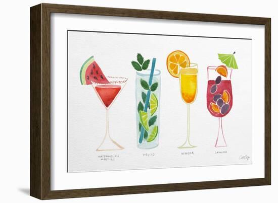 Summer Drinks-Cat Coquillette-Framed Art Print