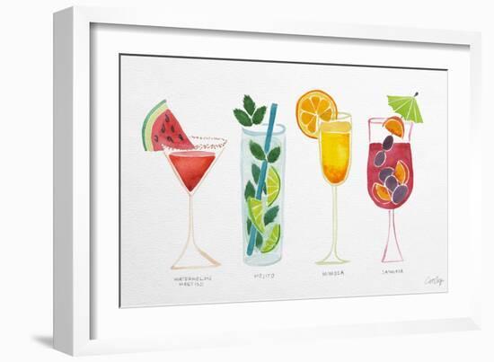 Summer Drinks-Cat Coquillette-Framed Art Print
