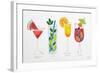 Summer Drinks-Cat Coquillette-Framed Giclee Print