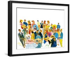 Summer Drinks-Michael Paraskevas-Framed Art Print