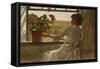 Summer Evening, 1886-Childe Hassam-Framed Stretched Canvas