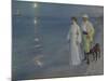 Summer Evening at Skagen Beach – The Artist and his Wife-Peter Severin Kroyer-Mounted Giclee Print
