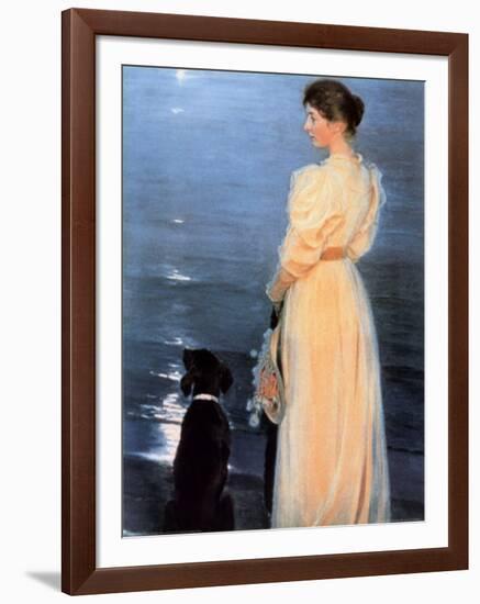 Summer Evening at Skagen-Peder Severin Kröyer-Framed Art Print