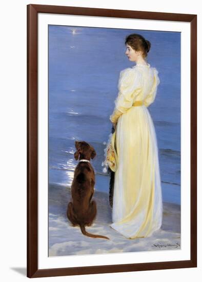 Summer Evening at Skagen-Peter Severin Kroyer-Framed Giclee Print