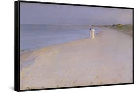 Summer Evening at the South Beach, Skagen, 1893-Peder Severin Kröyer-Framed Stretched Canvas