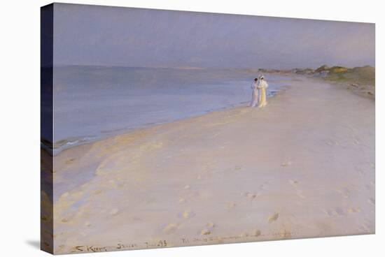 Summer Evening at the South Beach, Skagen, 1893-Peder Severin Kröyer-Stretched Canvas