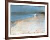 Summer Evening at the South Beach, Skagen, c.1893-Peder Severin Kröyer-Framed Art Print