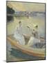 Summer Evening, Borga Harbour, 1889-Albert Edelfelt-Mounted Giclee Print