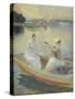 Summer Evening, Borga Harbour. 1889-Albert Edelfelt-Stretched Canvas