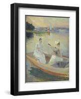 Summer Evening, Borga Harbour. 1889-Albert Edelfelt-Framed Giclee Print