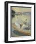 Summer Evening, Borga Harbour. 1889-Albert Edelfelt-Framed Giclee Print