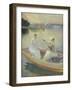 Summer Evening, Borga Harbour. 1889-Albert Edelfelt-Framed Giclee Print