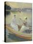 Summer Evening, Borga Harbour, 1889-Albert Edelfelt-Stretched Canvas