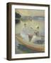 Summer Evening, Borga Harbour, 1889-Albert Edelfelt-Framed Giclee Print