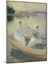 Summer Evening, Borga Harbour, 1889-Albert Edelfelt-Mounted Giclee Print