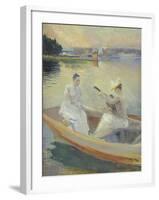 Summer Evening, Borga Harbour, 1889-Albert Edelfelt-Framed Giclee Print