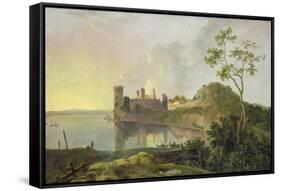 Summer Evening (Caernarvon Castle) c.1764-65-Richard Wilson-Framed Stretched Canvas