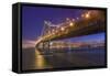 Summer Evening Cityscape San Francisco - Bay Bridge-Vincent James-Framed Stretched Canvas