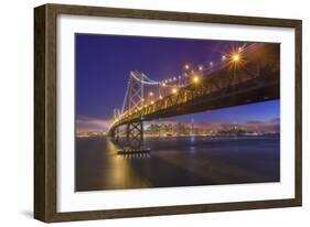 Summer Evening Cityscape San Francisco - Bay Bridge-Vincent James-Framed Photographic Print