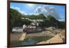 Summer Evening Clovelly North Devon-Richard Harpum-Framed Art Print