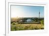 Summer Evening in the Olympic Park, Munich, Bavaria, Germany-Steve Simon-Framed Photographic Print