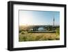 Summer Evening in the Olympic Park, Munich, Bavaria, Germany-Steve Simon-Framed Photographic Print