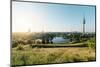 Summer Evening in the Olympic Park, Munich, Bavaria, Germany-Steve Simon-Mounted Photographic Print