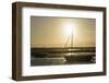 Summer Evening Landscape of Leisure Boats in Harbor at Low Tide-Veneratio-Framed Photographic Print