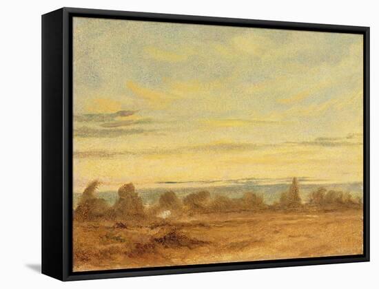 Summer - Evening Landscape-John Constable-Framed Stretched Canvas