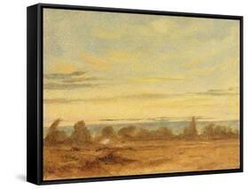 Summer - Evening Landscape-John Constable-Framed Stretched Canvas