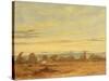 Summer - Evening Landscape-John Constable-Stretched Canvas