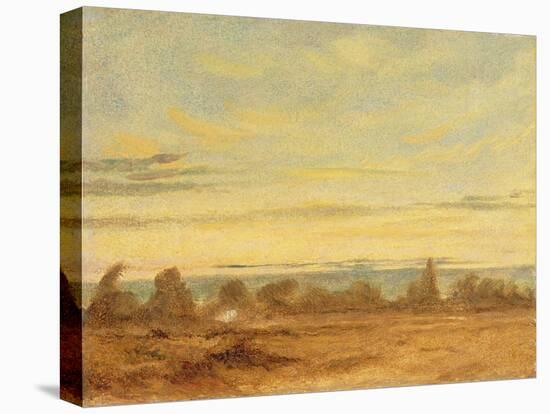 Summer - Evening Landscape-John Constable-Stretched Canvas