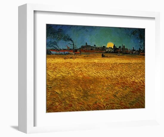 Summer Evening Near Arles-Vincent van Gogh-Framed Giclee Print