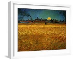 Summer Evening Near Arles-Vincent van Gogh-Framed Giclee Print