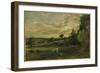 Summer Evening Near East Bergholt, Suffolk-John Constable-Framed Giclee Print