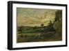 Summer Evening Near East Bergholt, Suffolk-John Constable-Framed Giclee Print