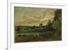 Summer Evening Near East Bergholt, Suffolk-John Constable-Framed Giclee Print