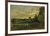 Summer Evening Near East Bergholt, Suffolk-John Constable-Framed Giclee Print