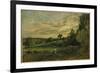 Summer Evening Near East Bergholt, Suffolk-John Constable-Framed Giclee Print