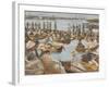 Summer Evening on the Alster-River, Hamburg-Max Liebermann-Framed Giclee Print