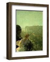 Summer Evening, Paris-Childe Hassam-Framed Giclee Print