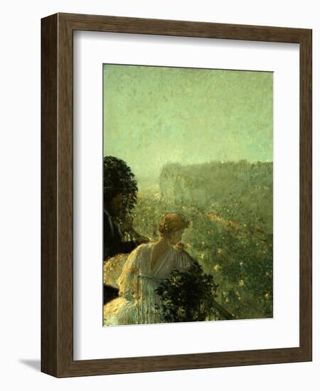 Summer Evening, Paris-Childe Hassam-Framed Giclee Print