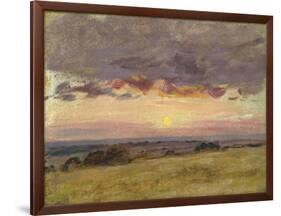 Summer Evening with Storm Clouds-John Constable-Framed Giclee Print