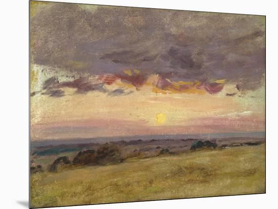 Summer Evening with Storm Clouds-John Constable-Mounted Giclee Print