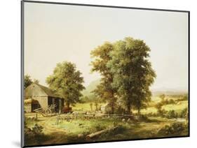 Summer Farm Scene, 1862-George Henry Durrie-Mounted Giclee Print